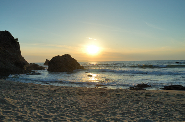 笹川流れからの夕日