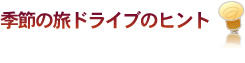 季節の旅ドライブのヒント